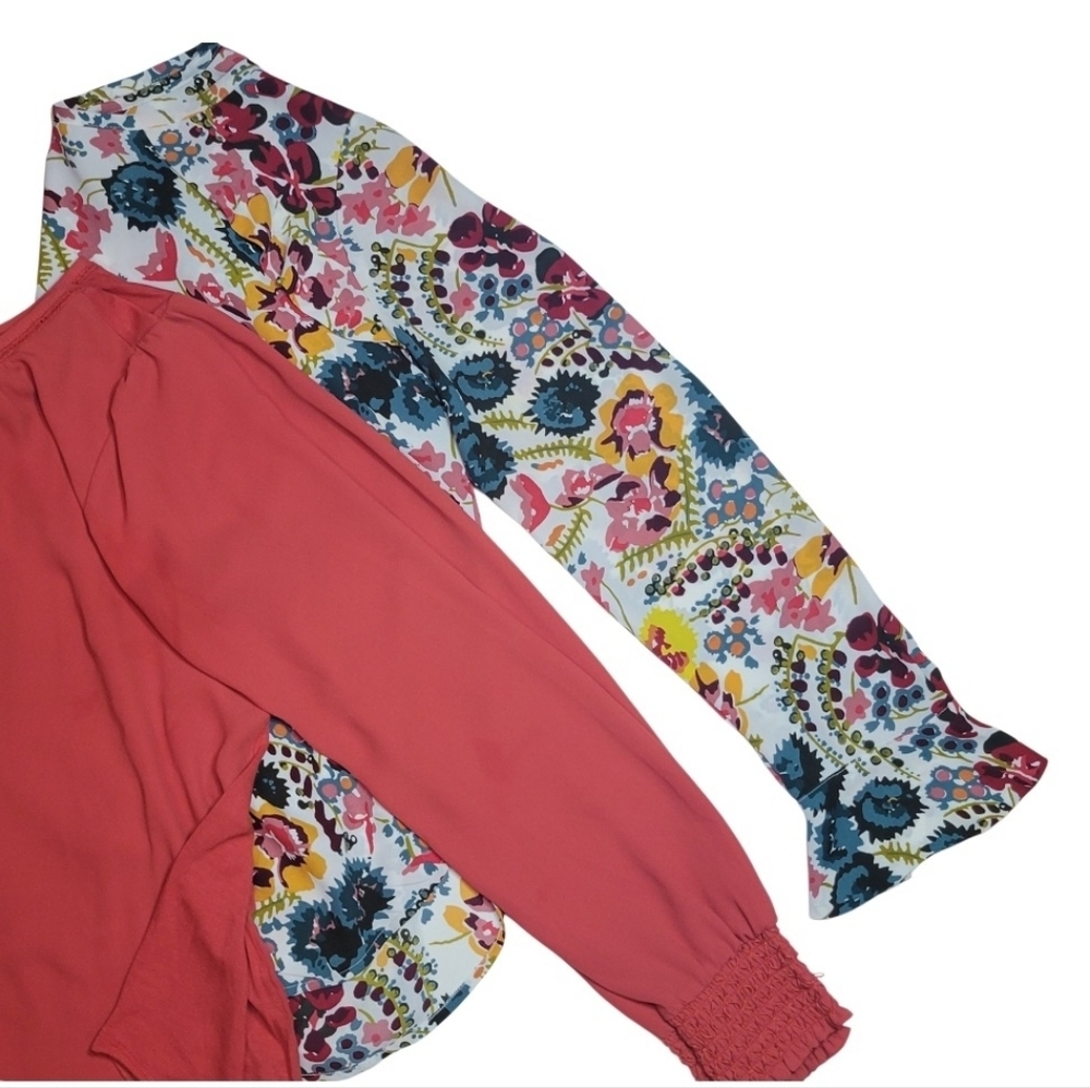 LOFT top women's XS bundle of 2 floral and orange